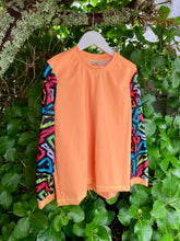 Load image into Gallery viewer, Abstract Swim Top - Orange