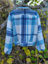 Load image into Gallery viewer, Bomber Jacket - Blue and Cream
