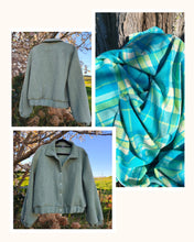 Load image into Gallery viewer, Bomber Jacket - Choose Your Own Colour Teal meets Lime