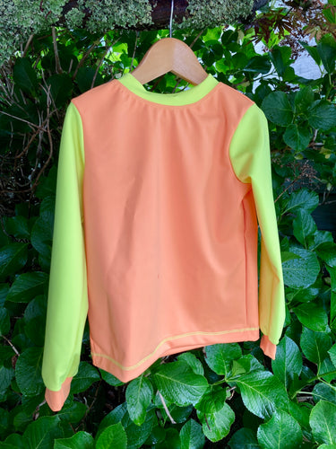 Dual Coloured, Orange and Yellow Swim Top