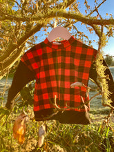 Load image into Gallery viewer, Red and Black Check Oversized Sweatshirt