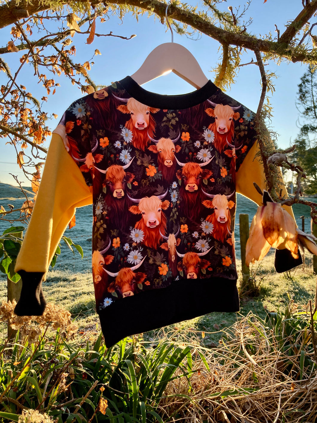 Highland Cow Oversized Sweatshirt