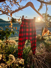 Load image into Gallery viewer, Red and Black Check Harem Pants