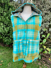 Load image into Gallery viewer, SMALL Women’s Woollen Vest Teal Blue