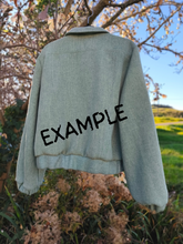 Load image into Gallery viewer, Bomber Jacket - Choose Your Own Colour Teal meets Lime